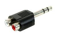 Plugger, Adaptateur Adaptateur RCA Femelle Stéréo - Jack Mâle Stéréo Easy