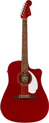 Fender, Redondo Player, Walnut Fingerboard, White Pickguard, Candy Apple Red
