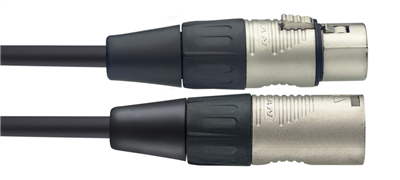 Câble de microphone XLR/XLR (m/f), 1 m, série N