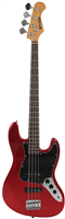 Prodipe Guitars, Basse JB80MA 4 cordes Candy Apple Red