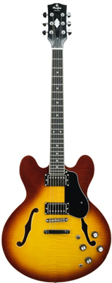 Prodipe, Guitare électrique HOLLOW BODY SUNBURST 2T