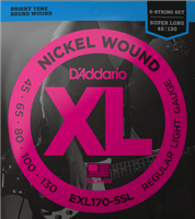 D'addario, EXL170-5SL Nickel Wound 5-String Bass, Light, Super Long Scale