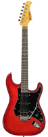 Prodipe, Guitare électrique ST93 HSS Aulne Flamé, Trans Red