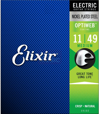 Cordes Electrique Elixir Optiweb Medium 11-14-18-28-38-49