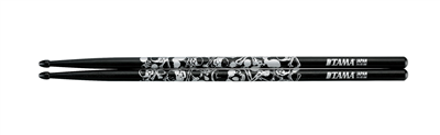 TAMA Design Drumstick Oak 7A Sticks of Doom Black & Silver