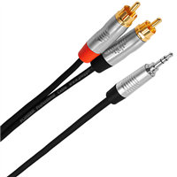 Plugger Touring, Câble Y Mini Jack Mâle Stéréo - RCA Mâle 6m