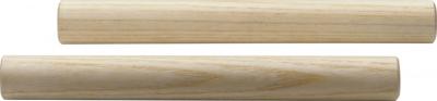 Paire de petites claves rondes en bois