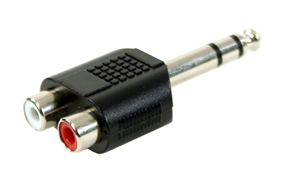 Plugger, Adaptateur Adaptateur RCA Femelle Stéréo - Jack Mâle Stéréo Easy