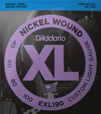 Cordes Basse D'Addario Nickel Wound 40-100