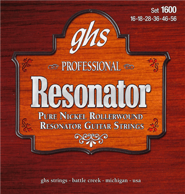 GHS , Americana Series - Resonator, jeu de cordes 16-56