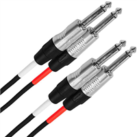 Plugger Touring, Câble bretelle Jack mâle mono - Jack mâle mono 3m