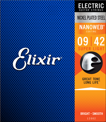 Cordes Electriques Elixir Custom Light Nanoweb AntiRust 9-42