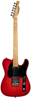 Prodipe, Guitare électrique TC90 Aulne Flamé, Trans Red