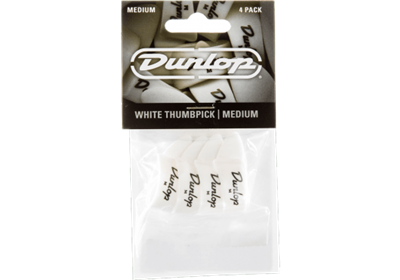 MEDIATORS ONGLETS PLAYER'S PACK DE 4 POUCES BLANCS, MEDIUM